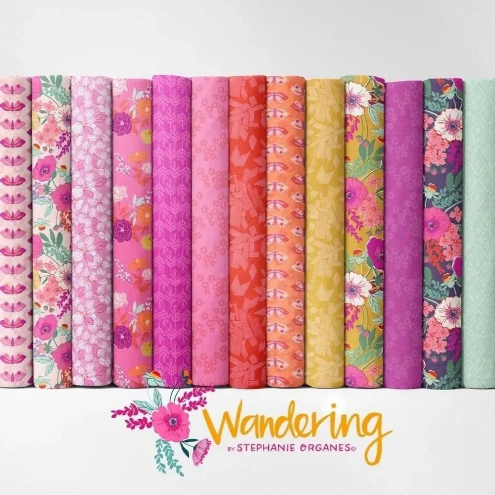 Quilting Cotton Fabric Charms Bundle Wandering Ways by Stephanie Organes Sewing